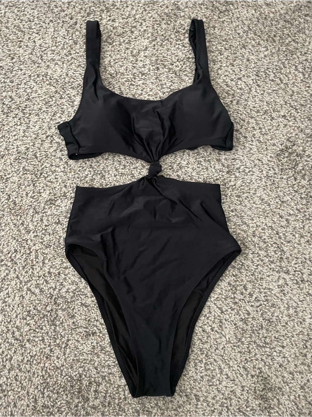 Bundle 3/$30 - aerie Black One-Piece Swimsuit with Front Knot Detail